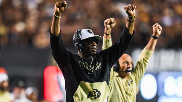 Colorado Buffaloes football coach Deion Sanders